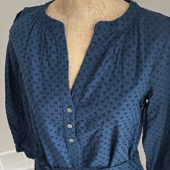 LOFT Henley Flounce Shirtdress Size Small NEW! - Picture 6 of 8